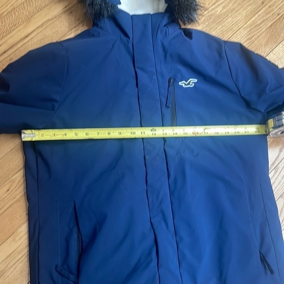 HOLLISTER CALIFORNIA all-weather blue parka coat size large - Picture 5 of 11